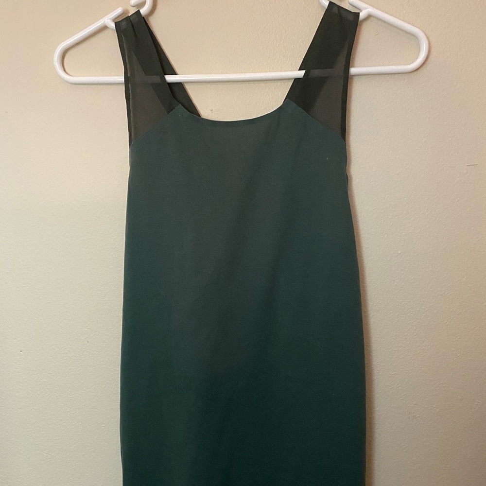 Green Nike tank Dri-Fit